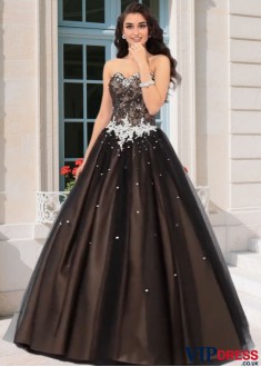 Sweetheart Ball Gown Prom Dress with Beading – Floor-Length Evening Dress UK
