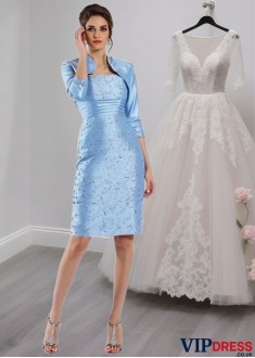 Taffeta Straps Mother of the Bride outfits – Sleeveless Sheath Gown Sale