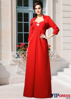 Elegant Chiffon Mother of the Bride Dress with Spaghetti Straps and Beading – Floor-Length A-Line Gown