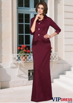 Elegant Mother of the Bride Dress – A Line Sleeveless Empire Waist Gown