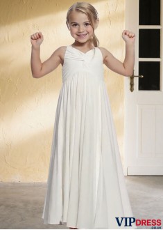 Chiffon Flower Girl Dresses with Straps – Perfect for Weddings UK
