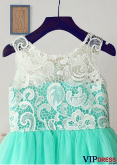 Floor-Length Tulle Flower Girl Dress