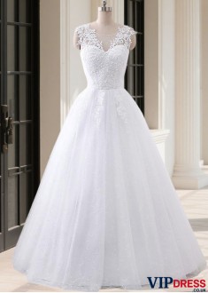 Elegant Tulle Sequin A-Line Ball Gown – Sleeveless Jewel Neck Formal Dress