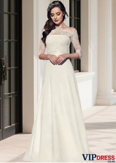 Chiffon Sheath Beach Wedding Dress