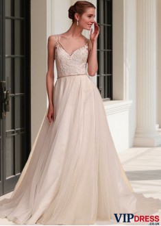A Line Beach Wedding Dress