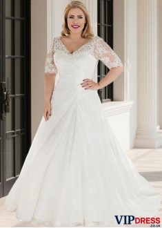 Plus Size A Line Wedding Dress