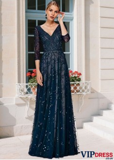 Tulle A-line Mother of the Bride Gown