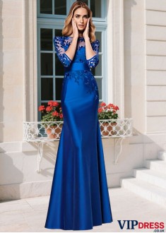 Bateau Mermaid Mother of the Bride Gown