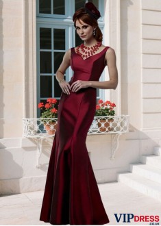 Taffeta Mermaid Mother of the Bride Gown with Tank Sleeves