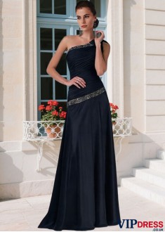 Chiffon One-Shoulder A-line Mother of the Bride Gown