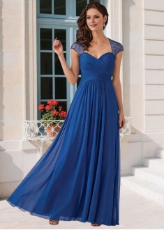 Queen Anne A-line Mother of the Bride Gown