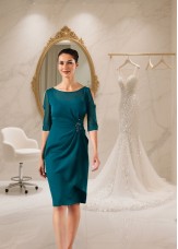 Sheath Bride Mother Dresses UK – Knee Length Wedding Attire