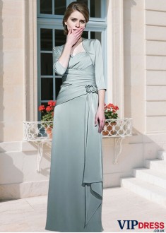 Chiffon Sheath Mother of the Bride Gown with Jacket