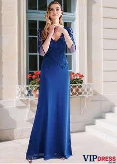 Silk Like Chiffon A-line Mother of the Bride Gown