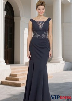 Best Off-the-Shoulder Sheath Formal Dresses with Appliques