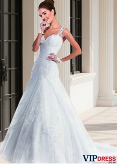 A Line Lace Wedding Dress