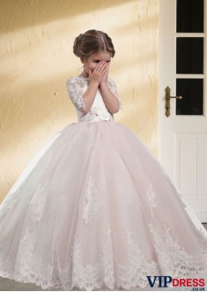 Tulle Flower Girl Dress for Wedding – Floor Length Ball Gown Online