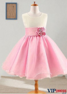 Tea-Length Ball Gown Flower Girl Dress